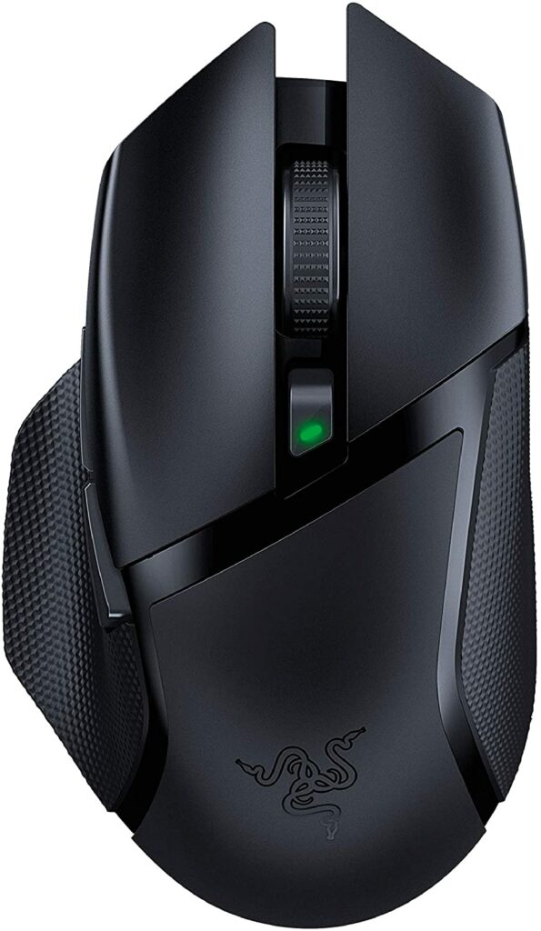 Razer Wireless mouse with shiny and matte material design. 