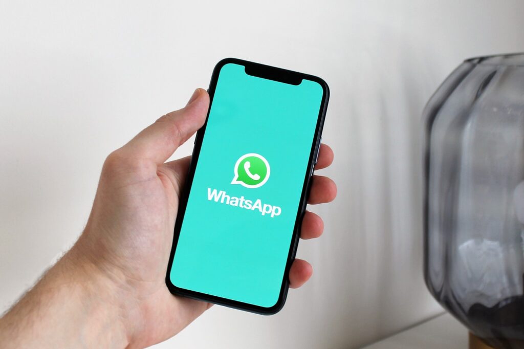 Whatsapp Payment logo on a smartphone