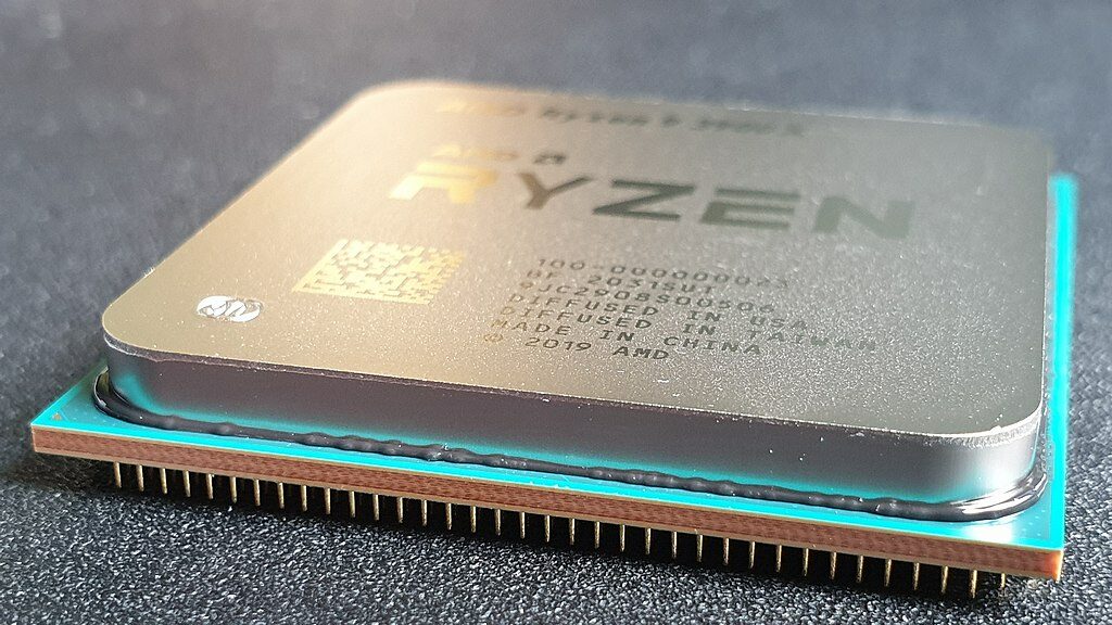 AMD Ryzen processor on the table.