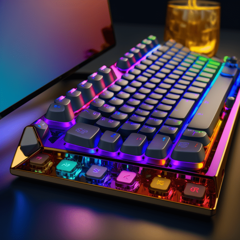 mechanical full-sized compact fancy elegant colorful keyboard