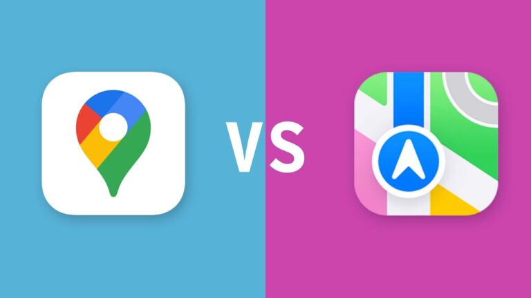 comparison between Google Maps vs Apple Maps 2024 for the best navigation app for Digital Nomads